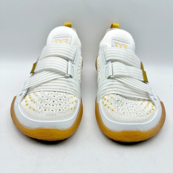 TYR Mens Dz Bf Stabstrap Running Sneakers US 8 White Gold Athletic NIB main image 8